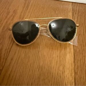 Tory Burch Gold Aviator Sunglasses